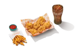 6Pc Classic Boneless Wings Combo